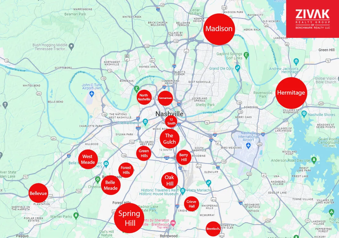 Top Neighborhoods Of Nashville Tennessee